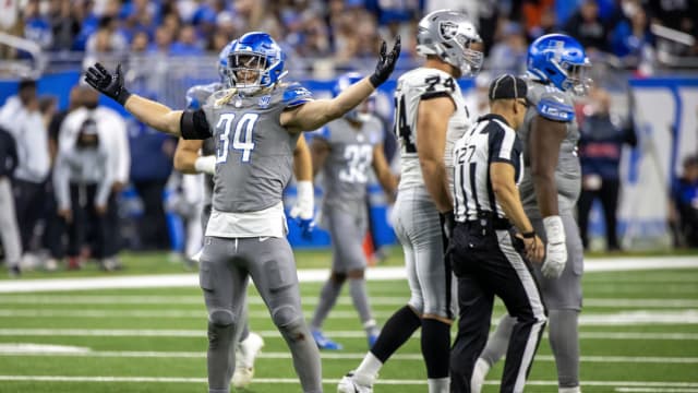 Detroit Lions linebacker Alex Anzalone